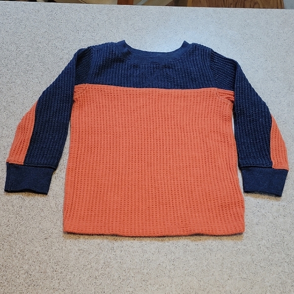 Old Navy Navy Blue Waffle Knit Sweater Size 2T - Picture 3 of 6
